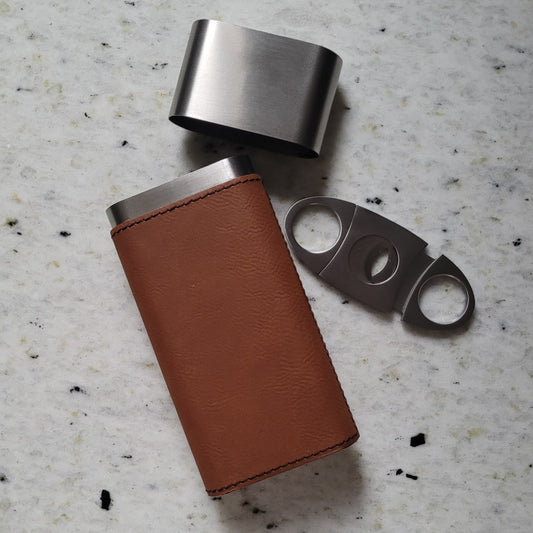Vegan Leather Cigar Holder