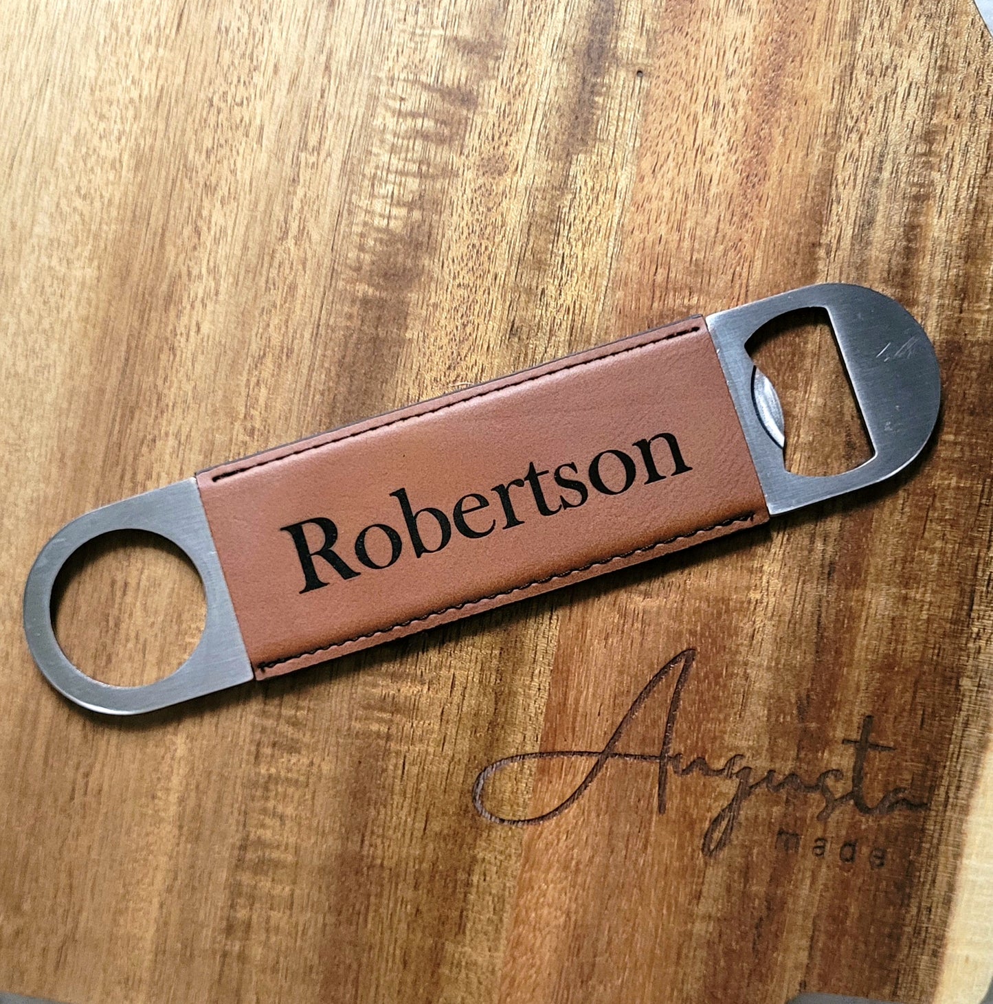 Leatherette Bottle Opener