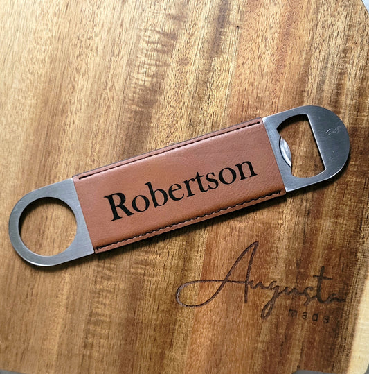 Leatherette Bottle Opener