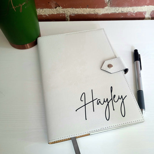 Vegan Leather Notebook with Clasp