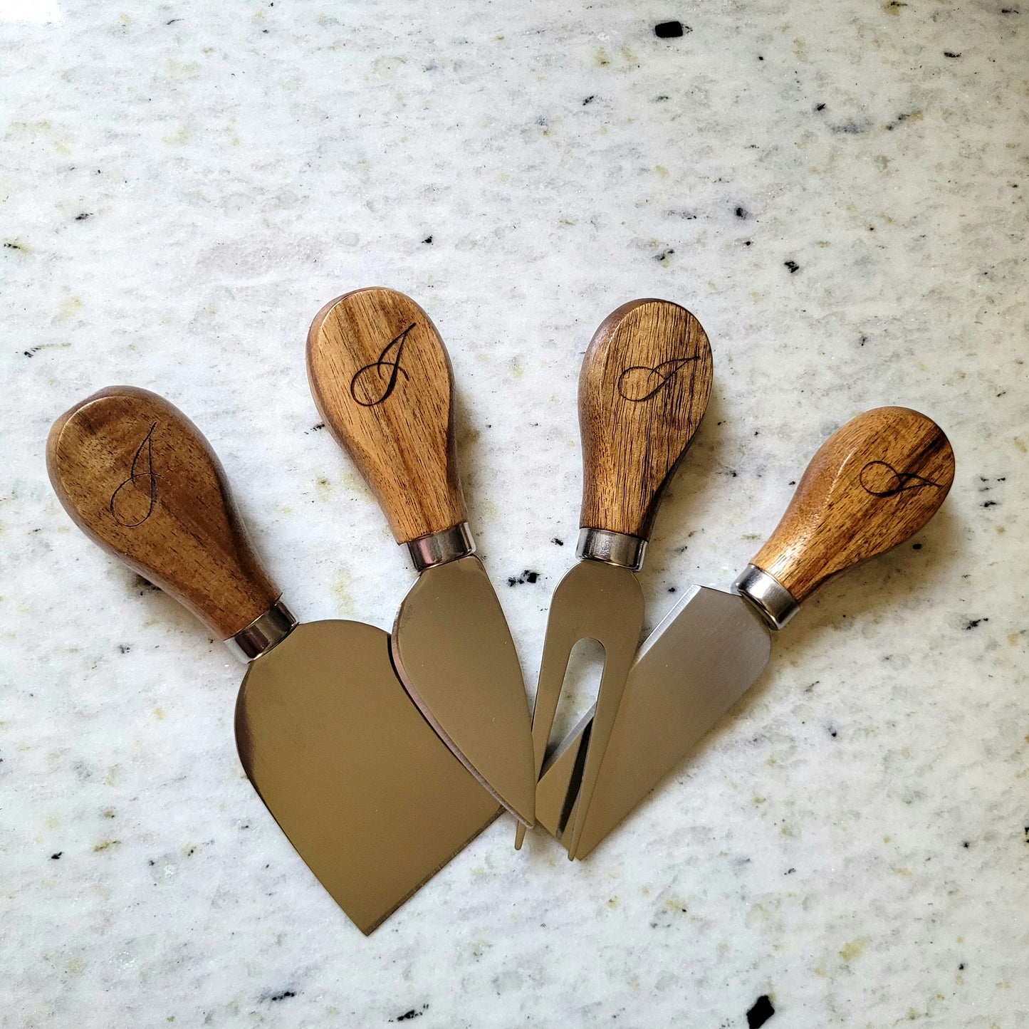 Premium Marble & Acacia Wood Serving Board Set