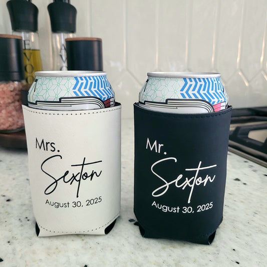 Vegan Leather Can Cooler