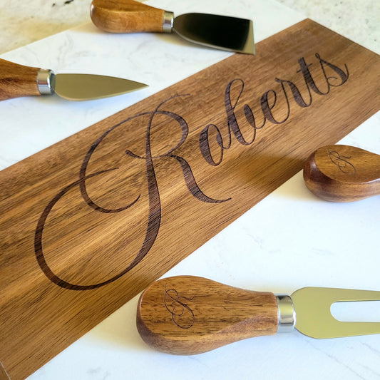 Luxe Wood & Marble Charcuterie Board