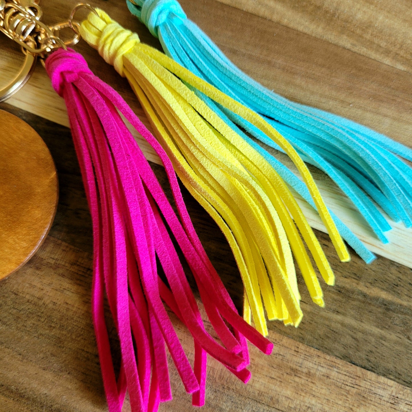 Wood Bag Tags with Tassels