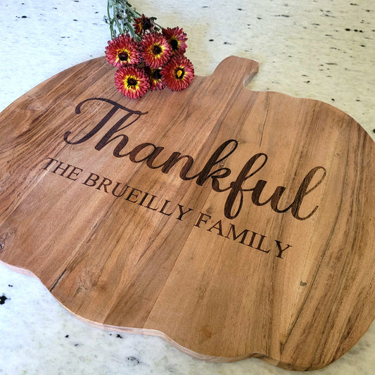 Fall Exclusive: Pumpkin Shaped Acacia Serving Board
