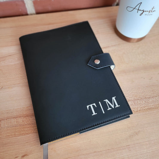 Vegan Leather Refillable Notebook with Clasp