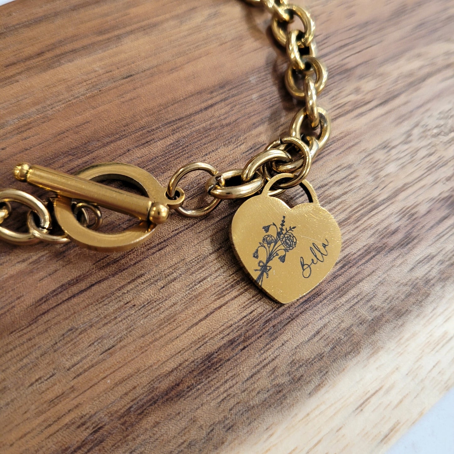Heart Toggle Bracelet