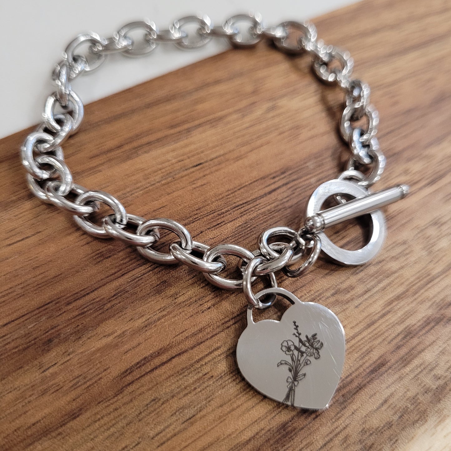 Heart Toggle Bracelet