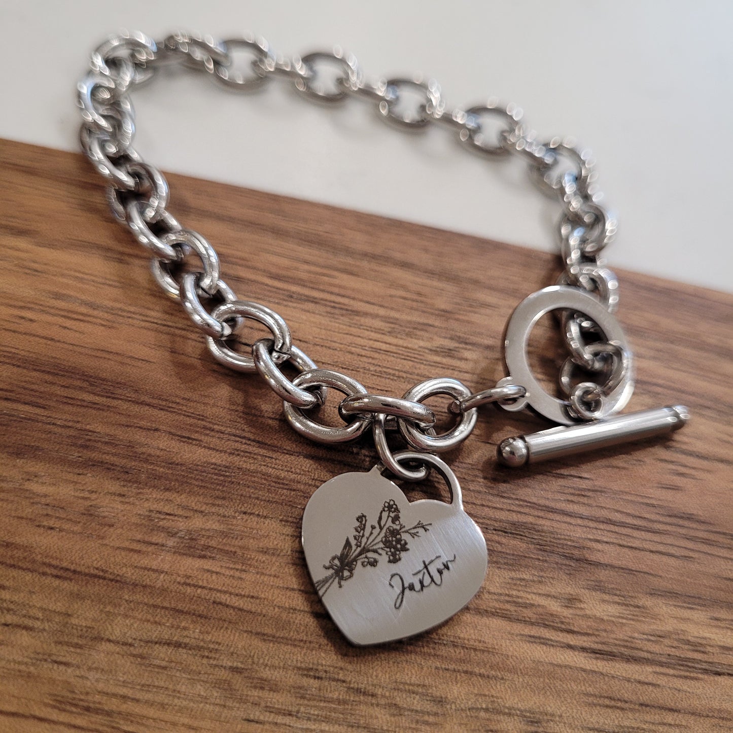 Heart Toggle Bracelet