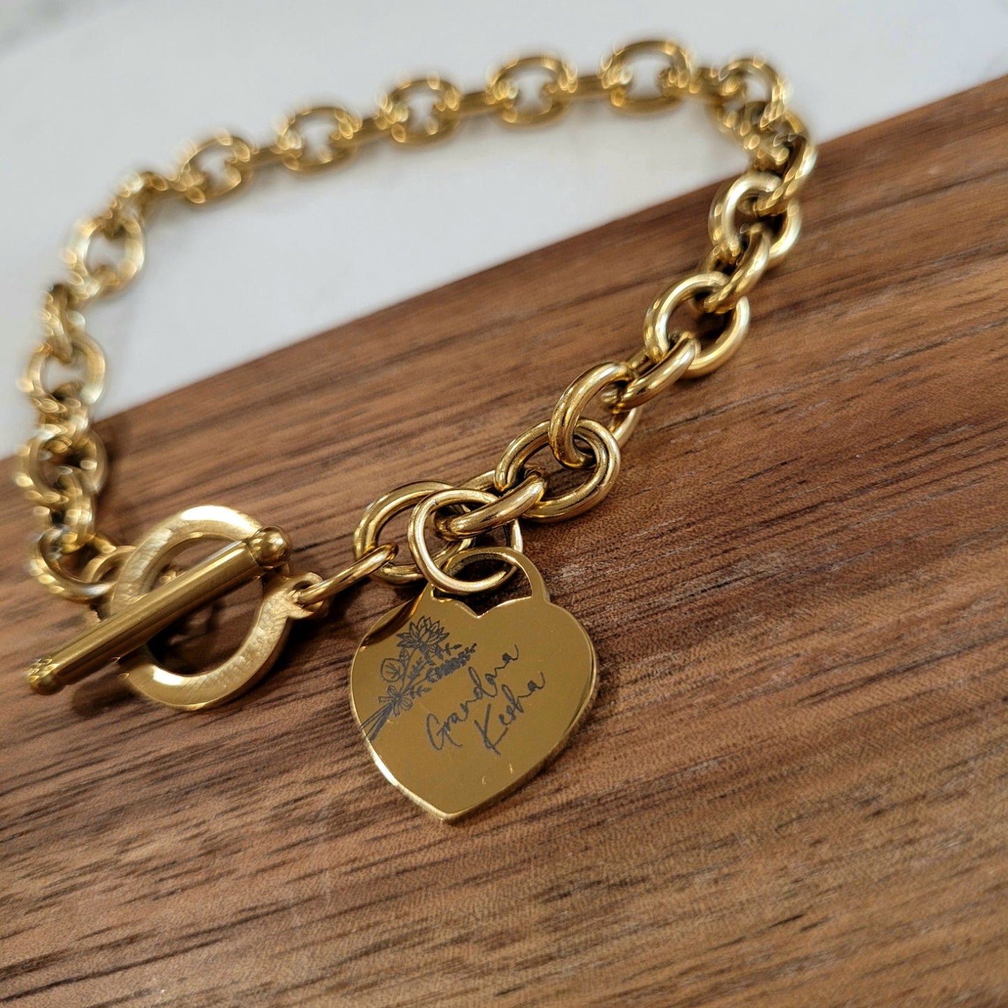 Heart Toggle Bracelet